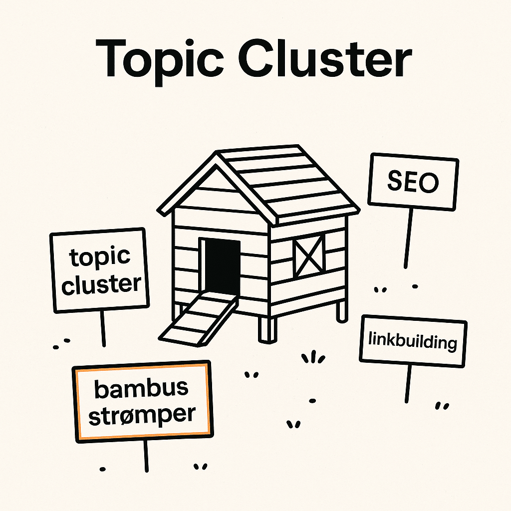 Husk at understøt dine søgeord med topic clusters