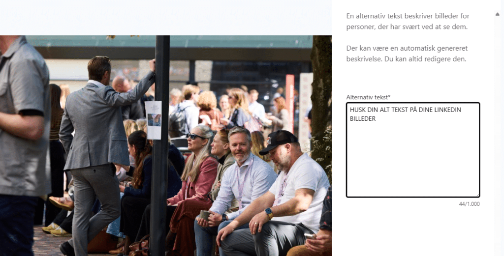 Din alt tekst på linkedin billeder kan fremme din SEO, udtaler SEO-ekspert Thomas Ulvedal